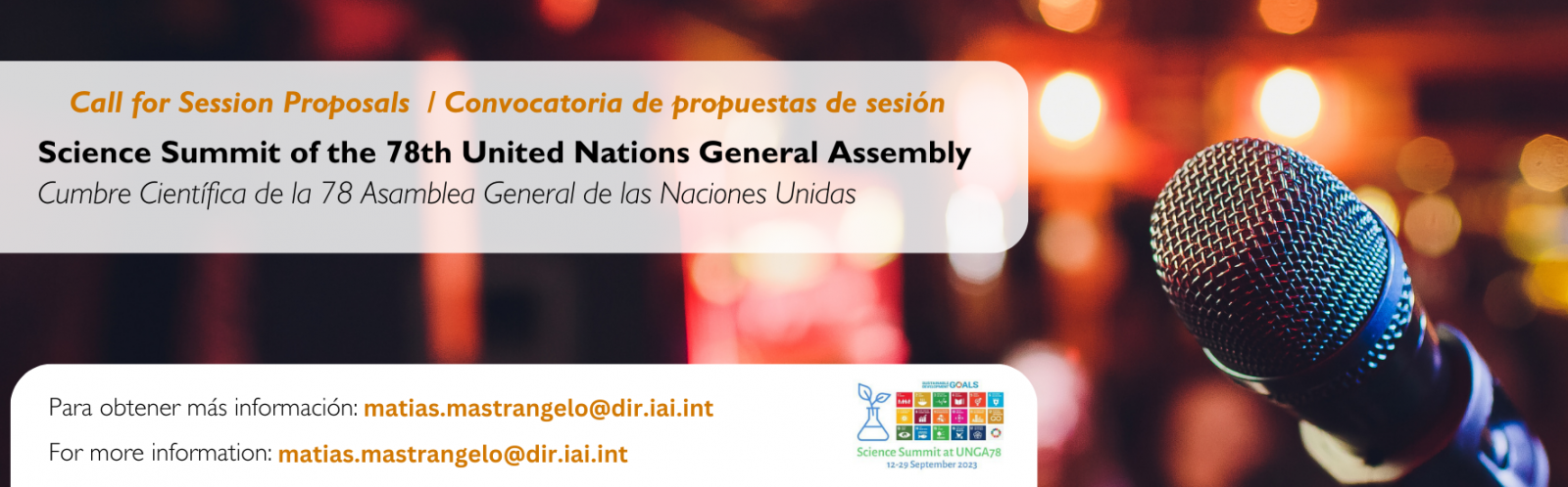 Convocatoria de propuestas de sesión